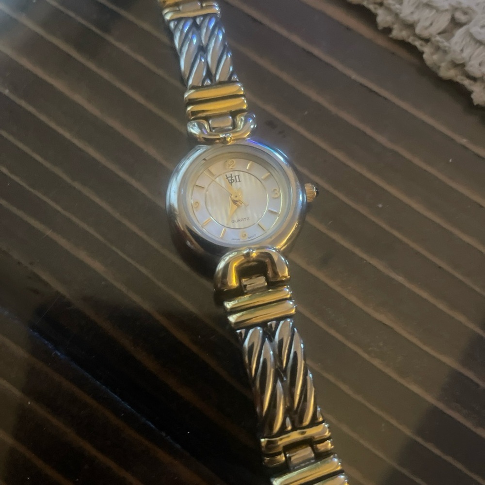 Stylish Women's Gold and Silver colored Watch vintage